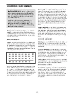 Preview for 21 page of ProForm 5.0 Crosstrainer Treadmill User Manual