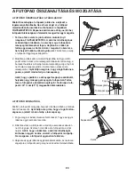 Preview for 24 page of ProForm 500 Cx Treadmill (Hungarian) Felhasználói Kézikönyv