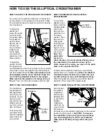 Preview for 9 page of ProForm 900 Cardiocross Trainer Elliptical User Manual