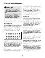 Preview for 21 page of ProForm 900 Cardiocross Trainer Elliptical User Manual