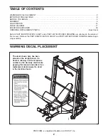 Preview for 2 page of ProForm PFANBE3525.0 User Manual