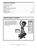 Preview for 2 page of ProForm PFEL85907.0 User Manual