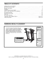 Preview for 2 page of ProForm PFTL97908.0 User Manual