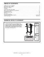 Preview for 2 page of ProForm Trainer PFTL39507.1 User Manual