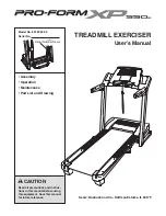 ProForm TREADMILL 831.29605.0 User Manual preview