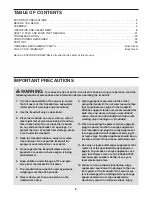 Preview for 2 page of ProForm TREADMILL 831.29605.0 User Manual