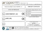 Preview for 32 page of progeo JOKER ENERGY User Manual