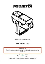PROIETTA THOROK 700 Instruction Manual preview