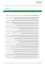 Preview for 2 page of Projoy Electric PEFS-PL80P-11 Installation Manual