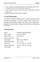 Preview for 8 page of PROLED POWER BOOSTER Manual