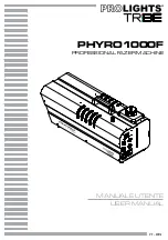 Preview for 1 page of Prolights Tribe PHYRO1000F User Manual