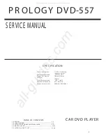 Preview for 1 page of Prology DVD-557 Service Manual