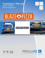 Preview for 1 page of Proluxe DOUGHPRO DP1100BZ Series Operation Manual