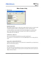Preview for 6 page of Promag Mifare MF7xx Series User Manual