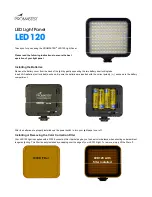 Promaster LED120 Manual preview