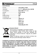 Preview for 37 page of PROMAT 4000877175 Original Instruction Manual