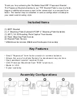 Preview for 2 page of ProMediaGear Paparazzi Bracket BP1 Instructions