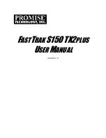 Promise Technology 150TX2 User Manual preview