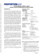 Preview for 1 page of ProportionAir QL3 Series Installation & Maintenance Instructions