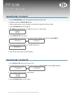 Preview for 3 page of ProPower PP 1500 Quick Start Manual