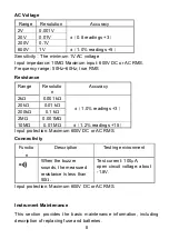 Preview for 9 page of Pro's Kit MT-1509 User Manual