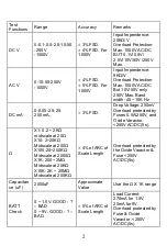 Preview for 3 page of Pro's Kit MT-2018 User Manual