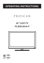 ProScan PLED2243A-F Operating Instructions Manual preview