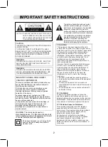 Preview for 2 page of ProScan PRCD838BT Instruction Manual