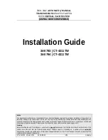 ProStart CT-4211TW Installation Manual preview