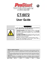 ProStart CT-5072 User Manual preview