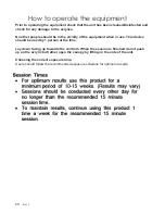 Preview for 20 page of ProSun RenuvaSkin S420 User Manual