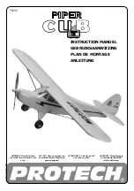 Preview for 1 page of protech Piper CUB Instruction Manual