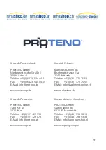 Preview for 19 page of PROTENO Reha-1002 Instruction Manual