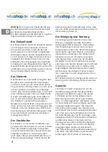 Preview for 4 page of PROTENO REHASHOP KREHA-1001 Instruction Manual