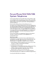 Preview for 9 page of Proximus Forum Phone 516 User Manual