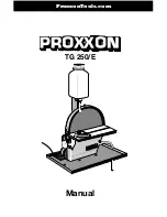 Preview for 1 page of Proxxon TG 250 E Operating Instructions Manual