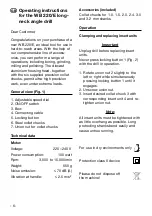 Preview for 6 page of Proxxon WB 220/E Operating Instructions Manual