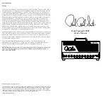 Preview for 1 page of PRS Guitars Mark Tremonti MT15 User Manual