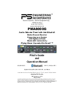 PS Engineering PMA8000G Pilot'S Manual And Operation Manual preview