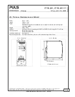 Preview for 18 page of Puls CT10.241 Manual