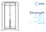 Preview for 1 page of Pulse fitness Strength Installation, Maintenance, Safety & Parts Manual