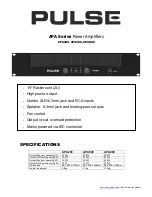 Preview for 1 page of Pulse APA200 User Manual