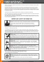 Preview for 2 page of Pumps Australia Xtreme 4000 User Manual