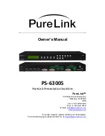 PureLink PS-6300S Owner'S Manual preview