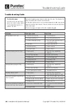 Preview for 18 page of Puretec MUL-E1 Series User Manual