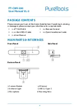 Preview for 6 page of PureTools PT-CAM-200 User Manual