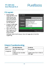 Preview for 14 page of PureTools PT-CAM-200 User Manual