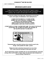 Preview for 4 page of PVI conquest 40 L 130 A-GC Installation & Maintenance Manual