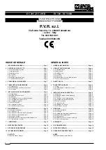 Preview for 2 page of PVR EU 205 Operating And Maintenance Instructions Manual