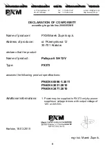 Preview for 9 page of PXM PX373 Series Manual